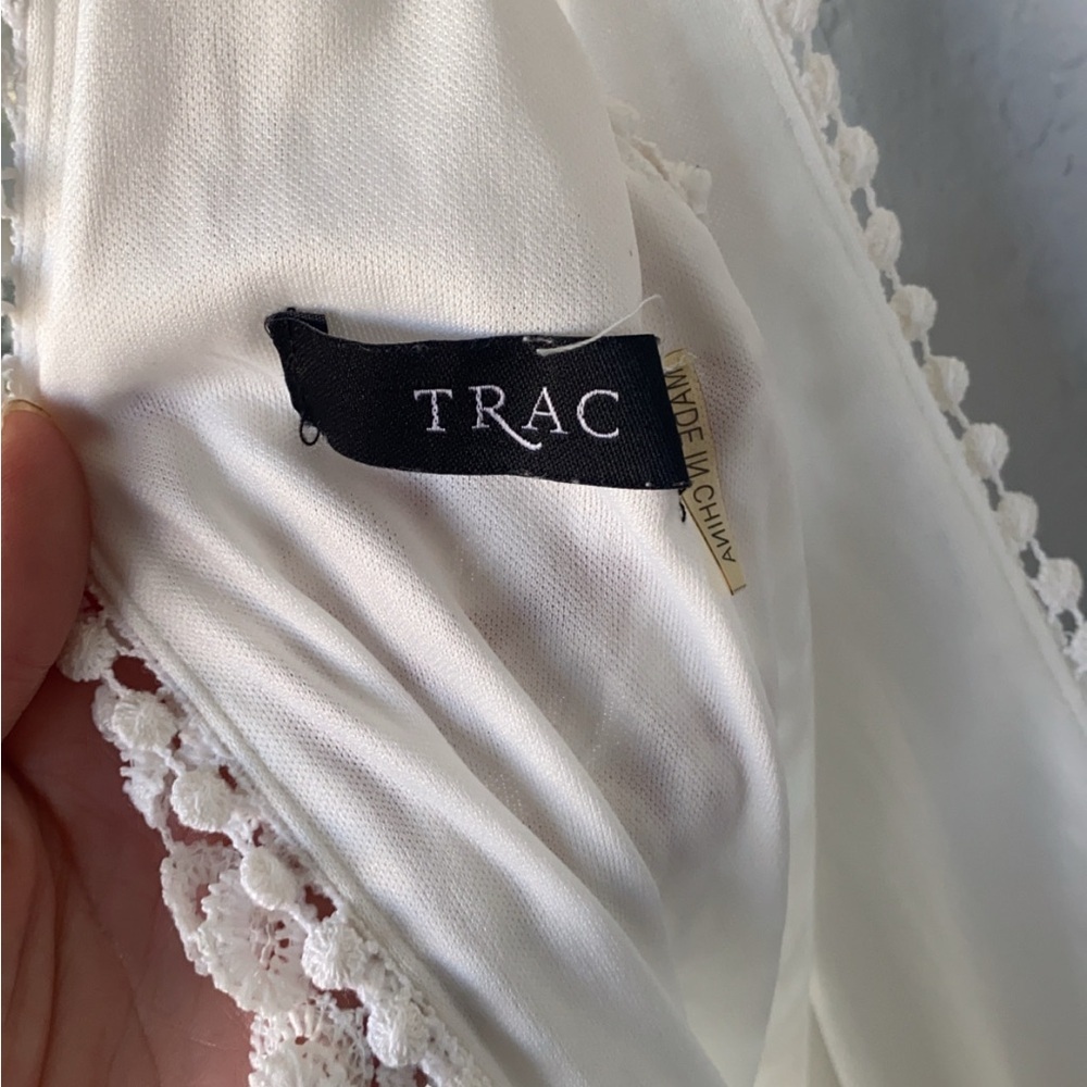 Trac White Lace Jumpsuit - Picture 2 of 3